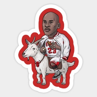 BASKETBALLART - JORDAN GOAT THREEPEET Sticker